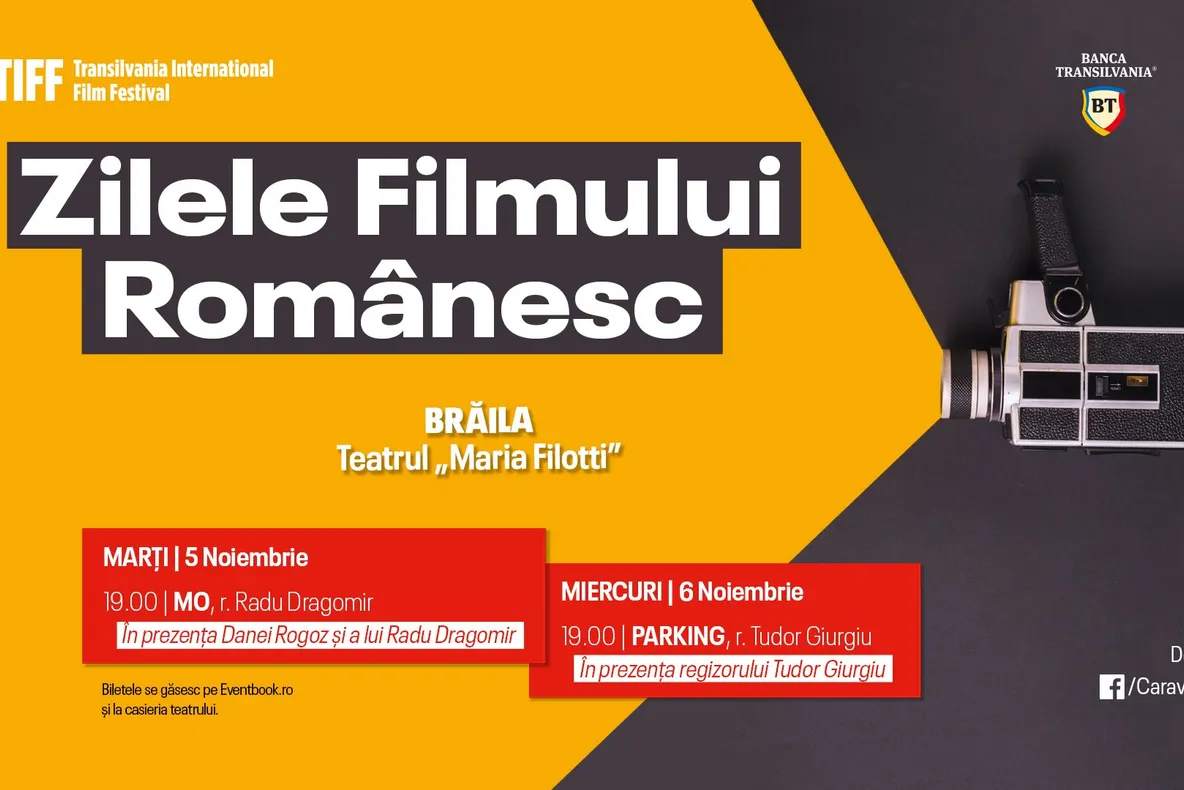 Caravana Zilele Filmului Românesc la teatrul „Maria Filotti” din Brăila