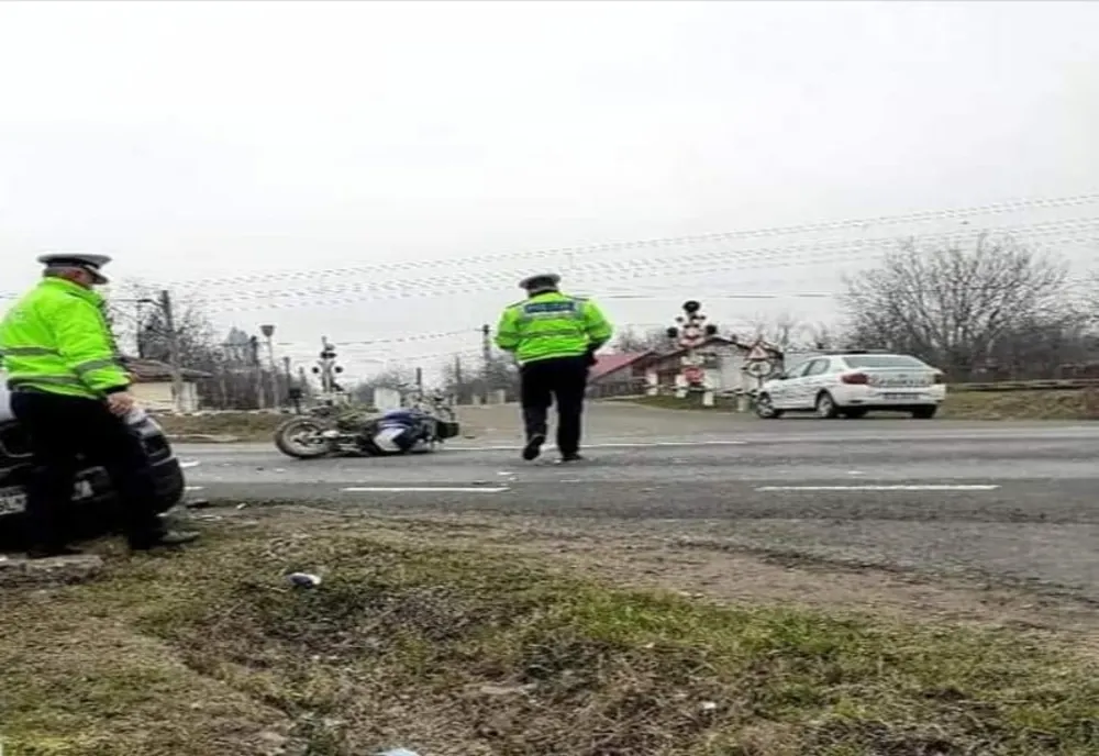 Motociclist accidentat pe DN 25