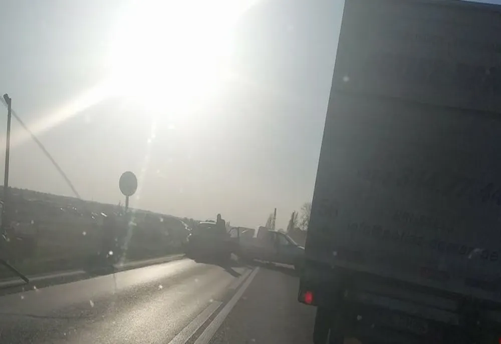 Accident  la ieșirea din Șendreni