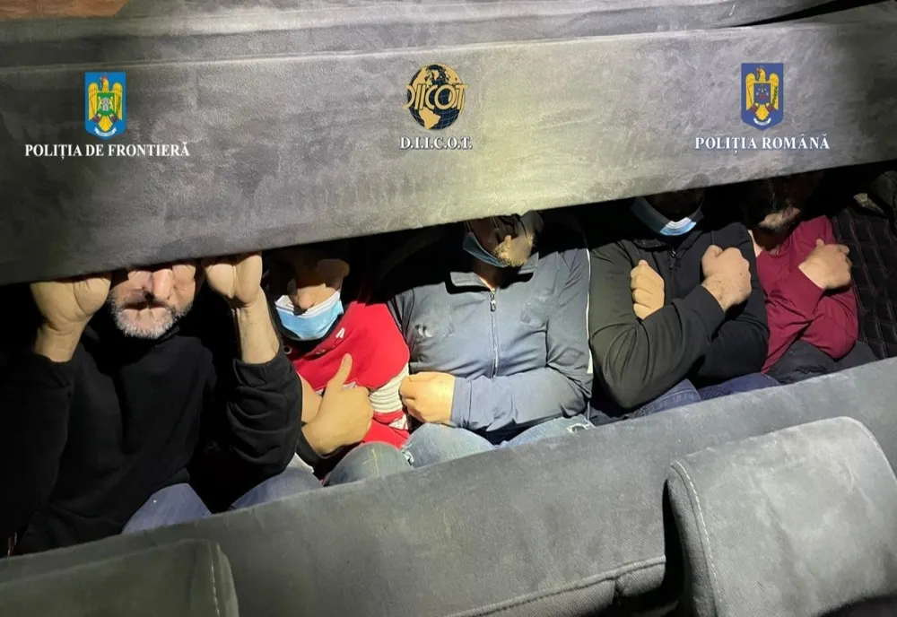 Foto: Destructurarea unui grup infracțional organizat specializat în trafic de migranți