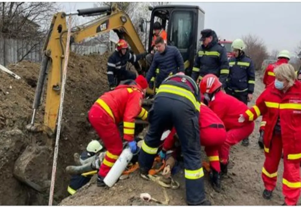 Accident de muncă pe un șantier edilitar din Tecuci