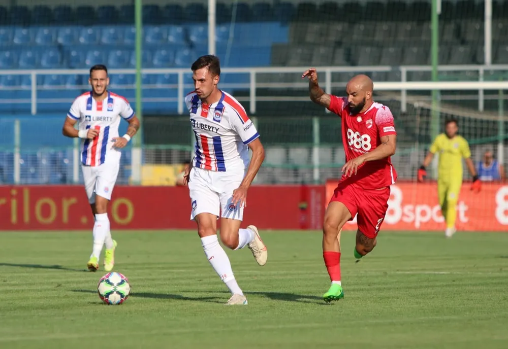 Oțelul a câștigat cu 3-1 meciul jucat la Clinceni, cu Dinamo București