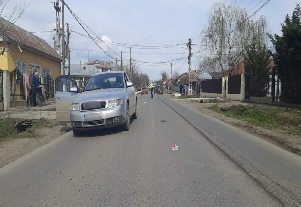 O fetiță de 8 ani accidentată pe DJ 251A, în interiorul comunei Corod, din județul Galați