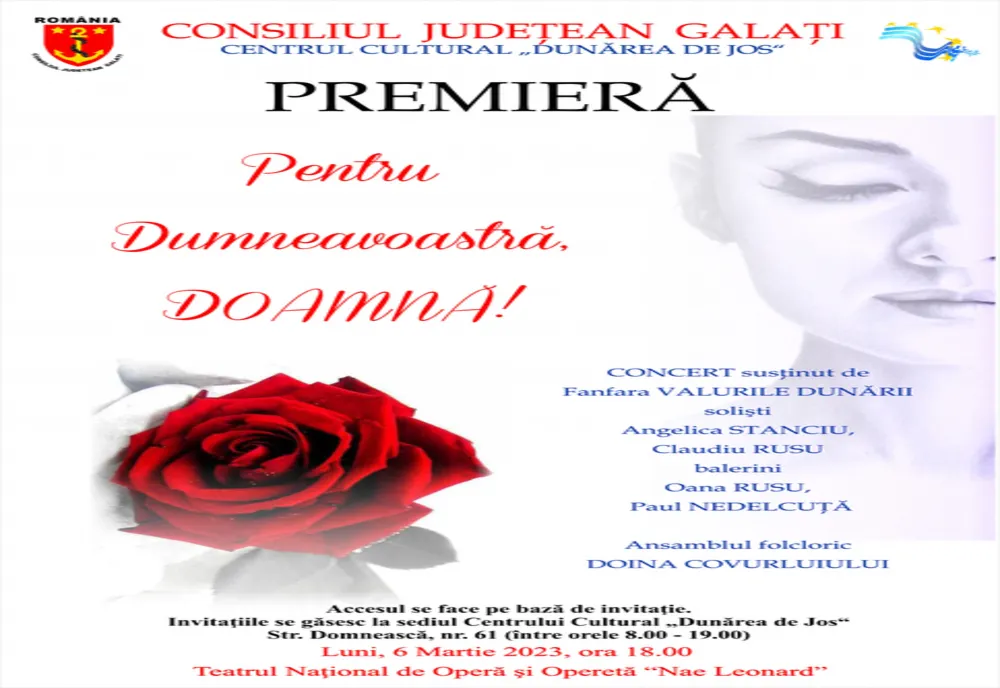 Concertul extraordinar de Mărțișor al Fanfarei Valurile Dunării din Galați