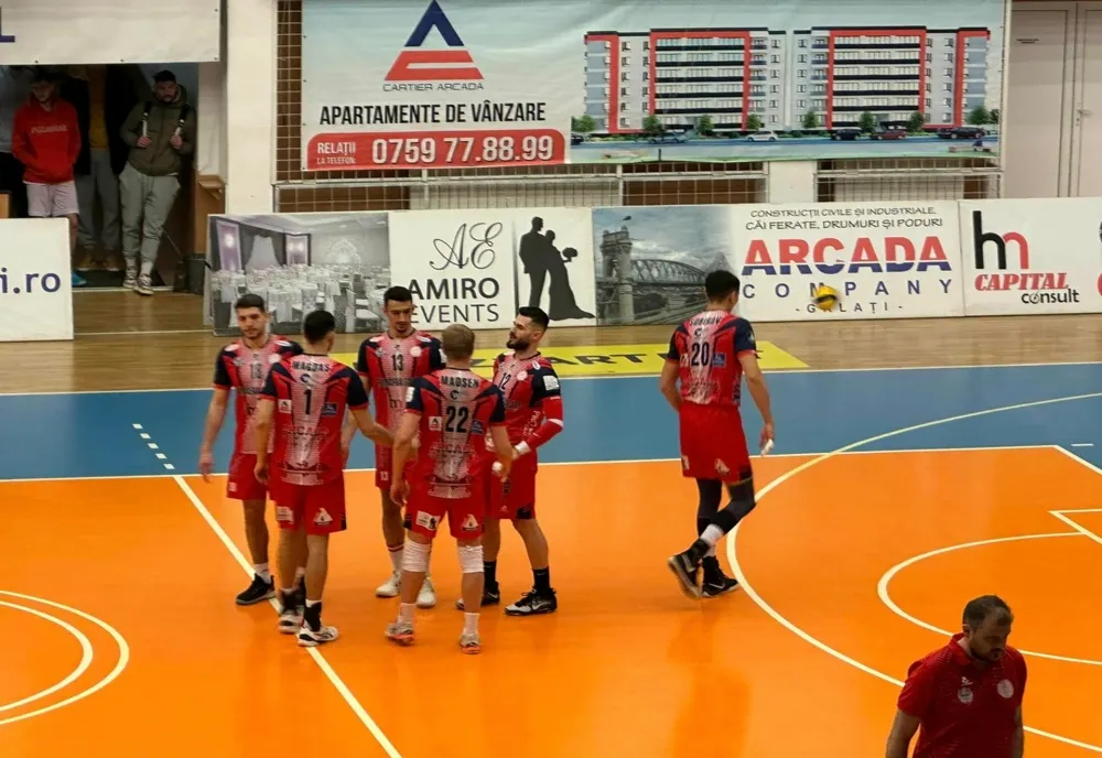 CSM Arcada Galați s-a calificat în finala play-ofului Diviziei A1 la volei masculin 