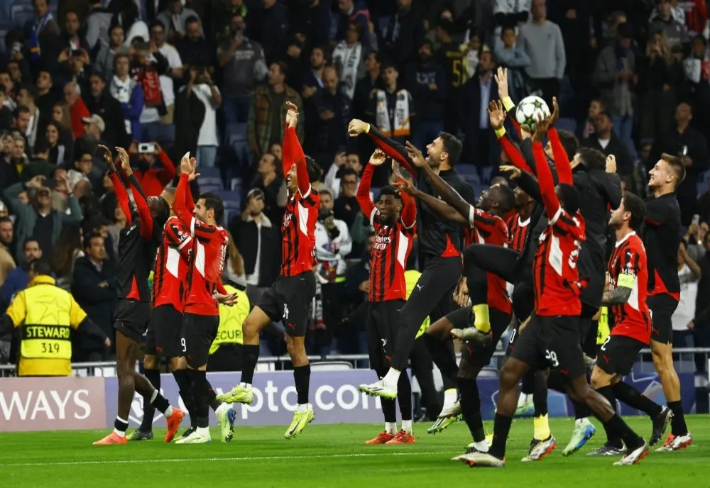 FOTBAL: REAL MADRID, ÎNVINSĂ DE AC MILAN, ÎN LIGA CAMPIONILOR