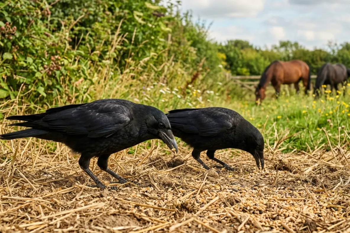 Pagube uriașe în agricultură. Ciorile devastează culturile