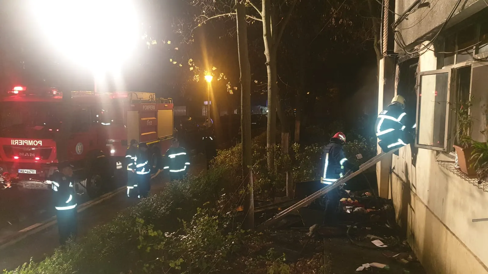 incendiu apartament