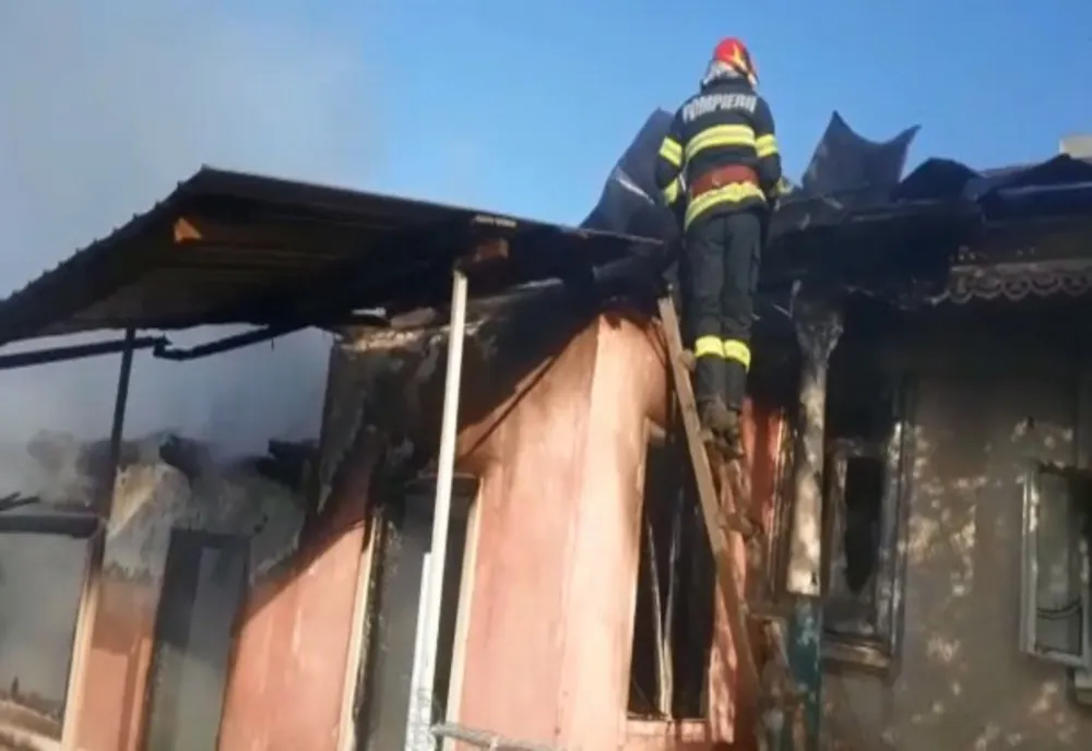 Incendiu la o gospodărie din localitatea gălățeană Costache Negri