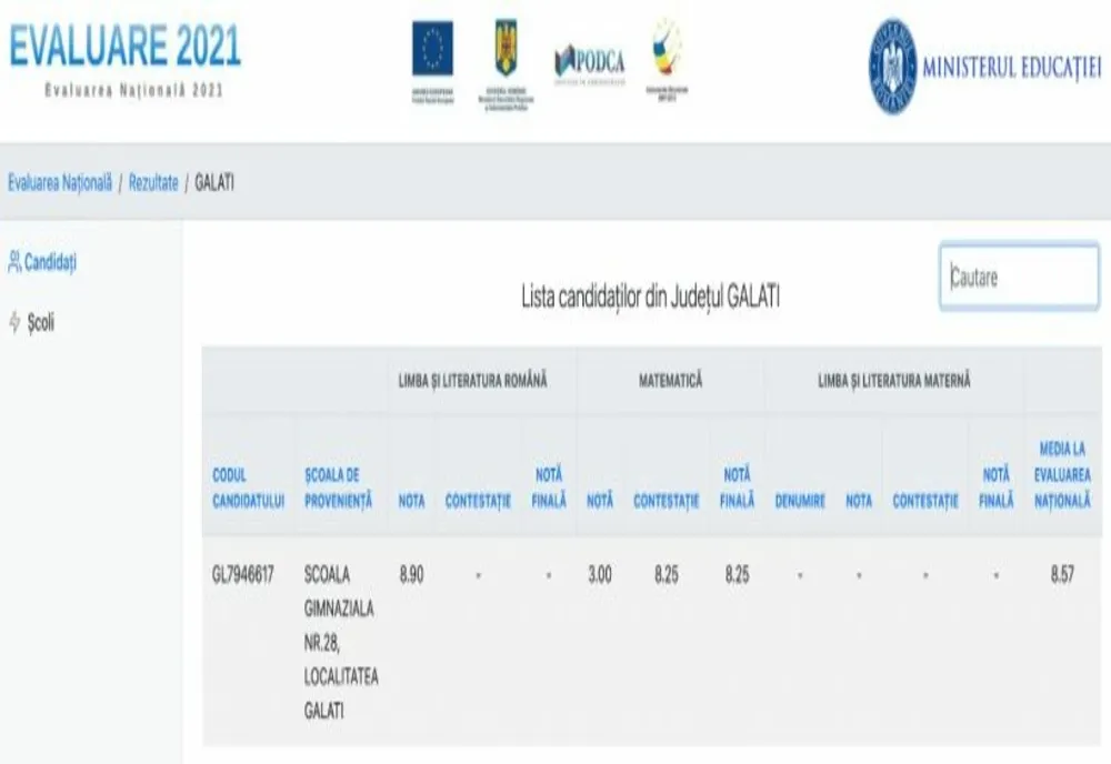 Un elev din Galați care a luat 3 la matematica la prima corectare, a primit 8.25 după contestație