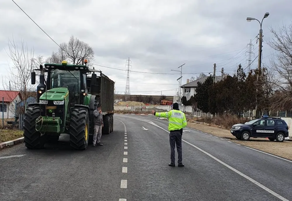 Gălățean fără permis de conducere, depistat de polițiștii de frontieră conducând un ansamblu rutier 