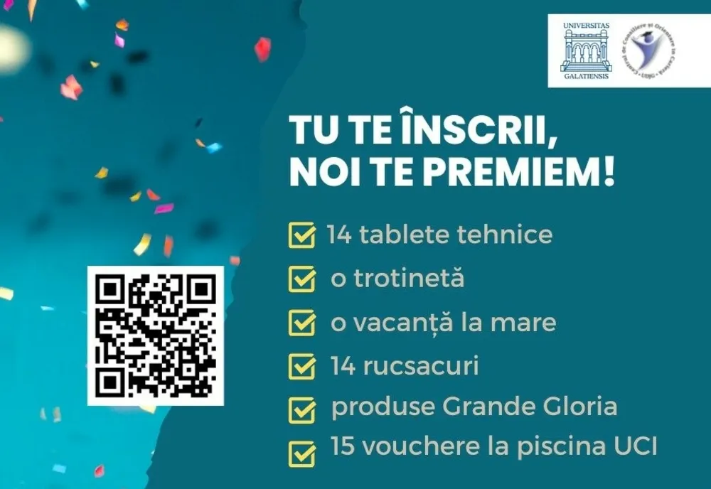 A treia ediție a concursului „Tu te înscrii, noi te premiem”