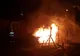 Incendiu într-un bloc de garsoniere de pe strada Saturn
