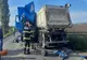 Trei vehicule de mare tonaj implicate într-un accident ăe DE 581